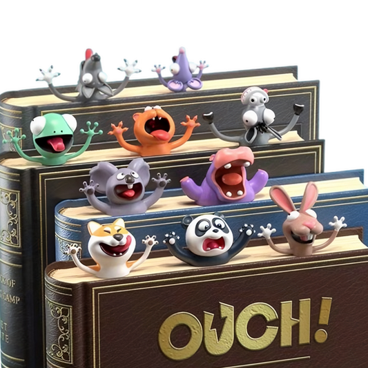 Marcapáginas 3D Divertidos — Animales que No Quieren que Cierres tu Libro