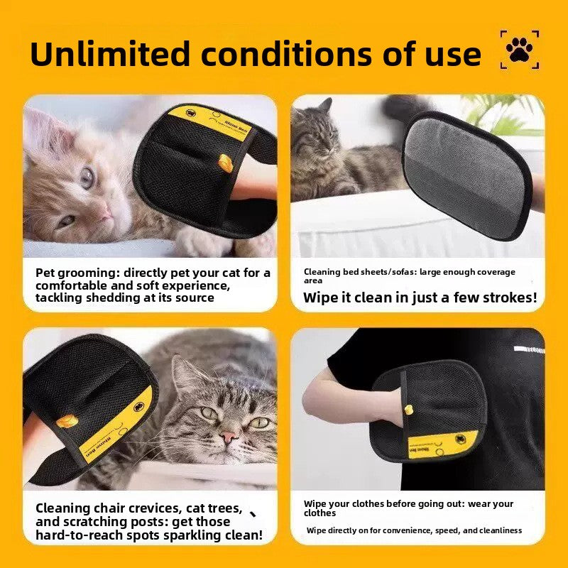 Pet Hair Removal Glove for Cats and Dogs